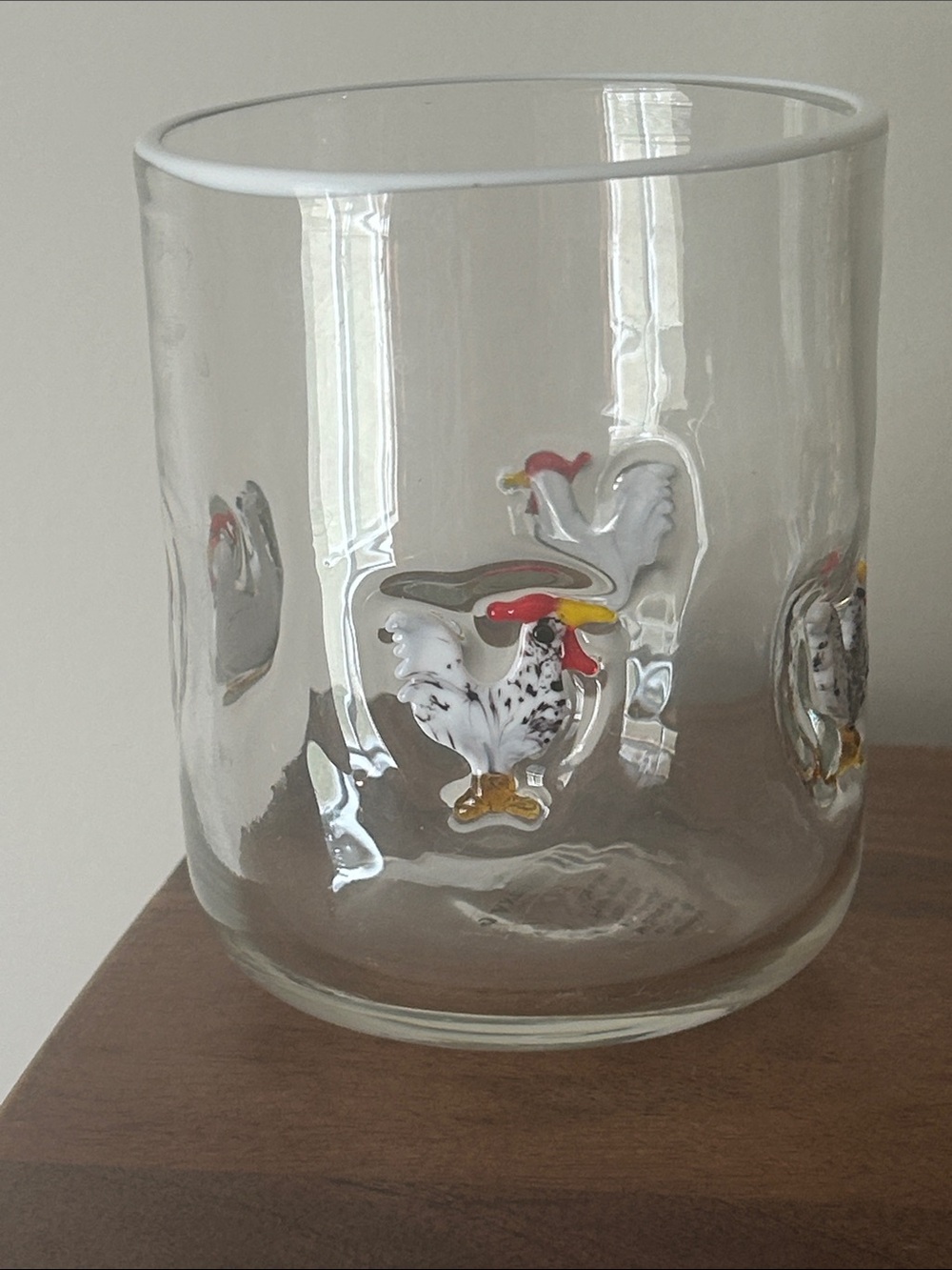 Anthropologie Icon Juice Glass Rooster
